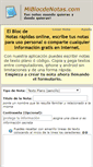 Mobile Screenshot of miblocdenotas.com